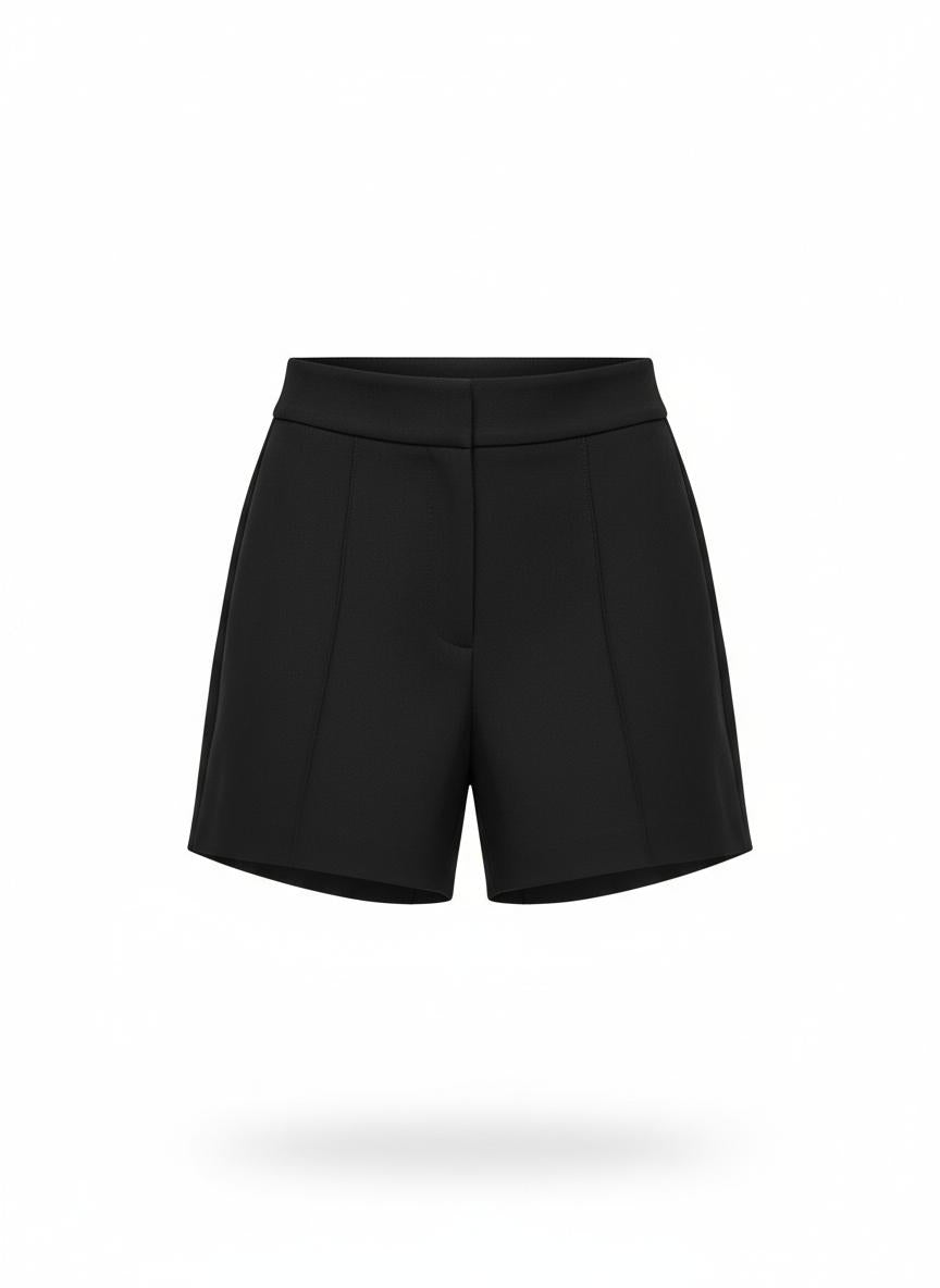 Black High-Waist Short for Women