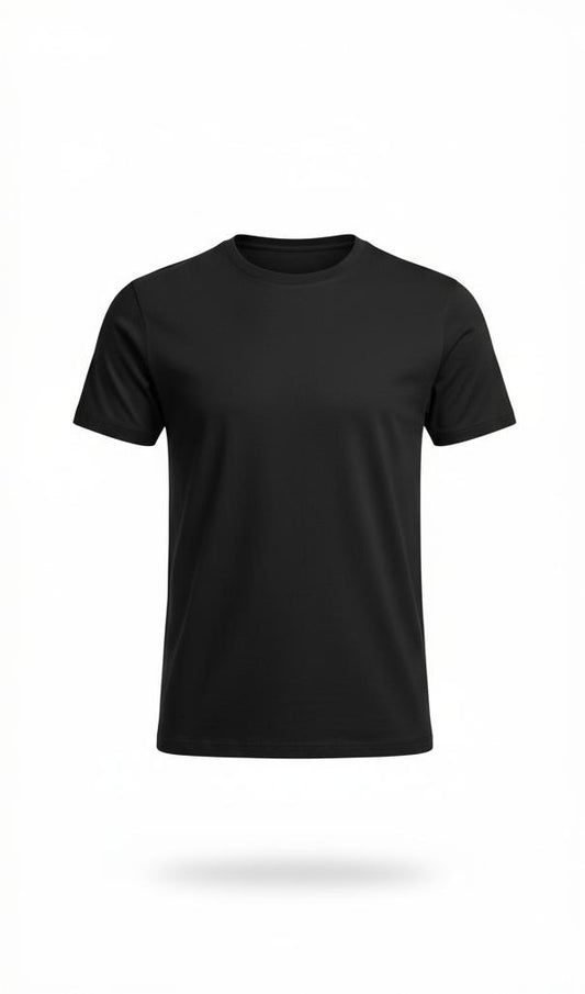 Black Minimalist T-Shirt for Men