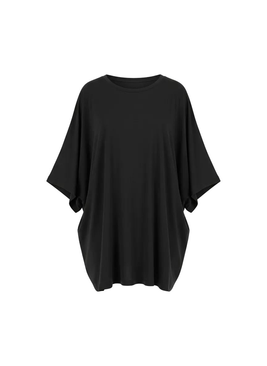 Black Slouchy T-Shirt for Women