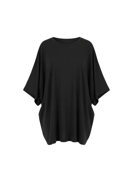 Black Slouchy T-Shirt for Women