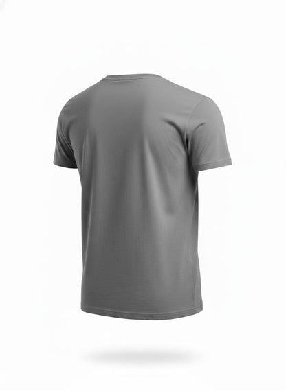 Gray V-Neck T-Shirt for Men
