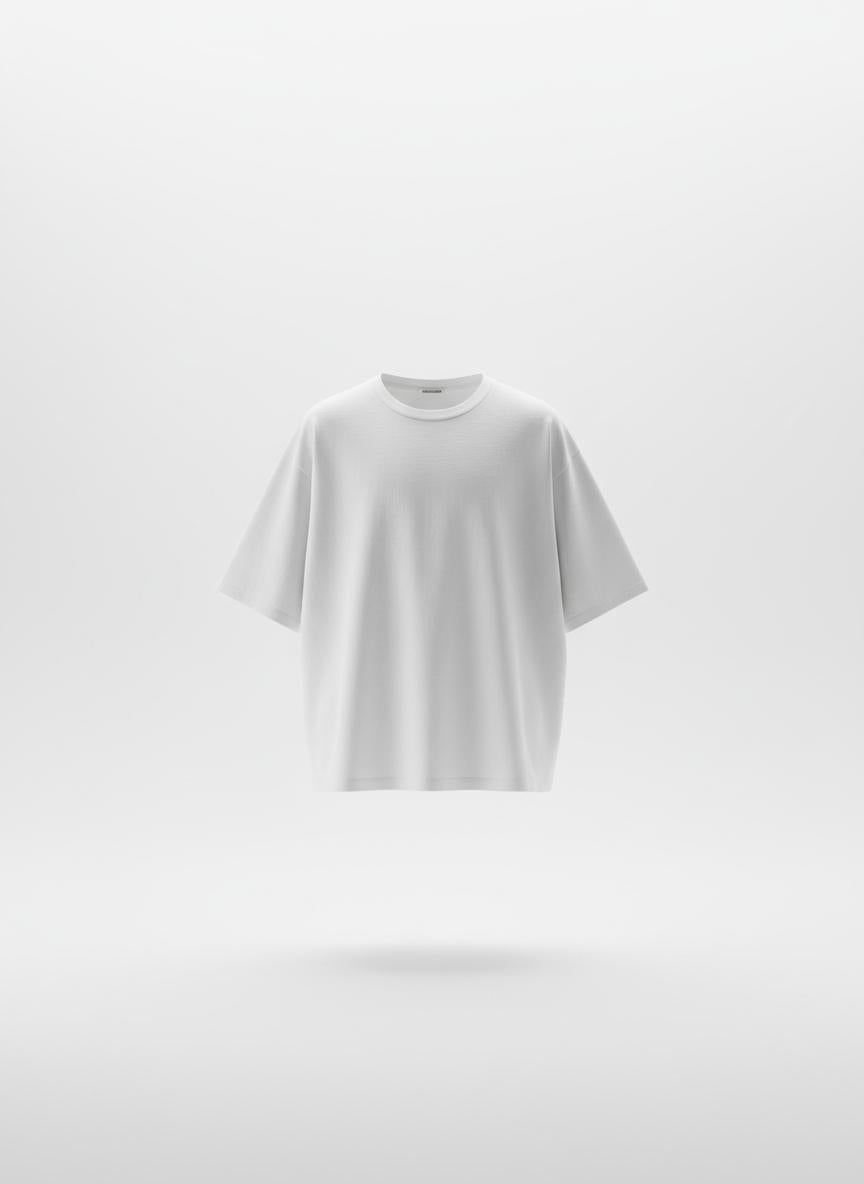 White Boxy T-Shirt for Men