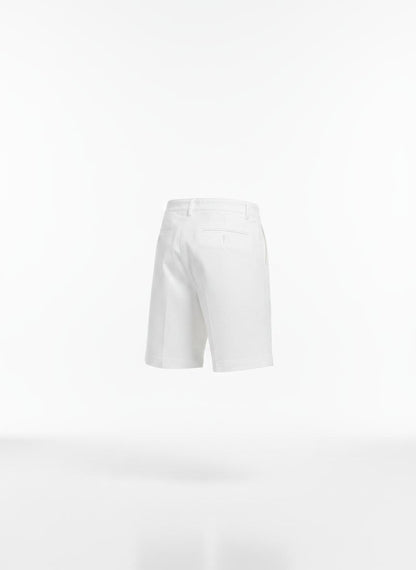 White Panelled Short for Men