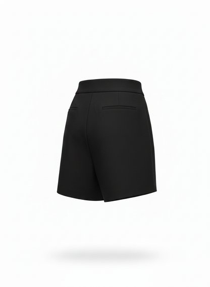 Black High-Waist Short for Women