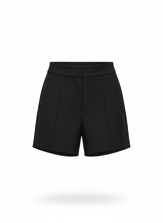 Black High-Waist Short for Women